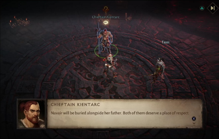 DI - talk to Chieftain Klentarc