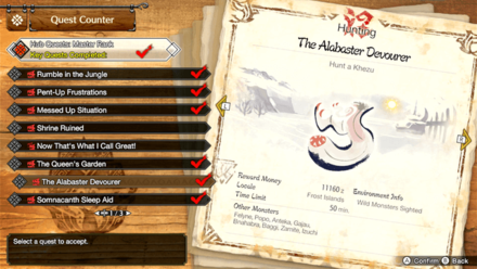 MH Rise Sunbreak - The Alabaster Devourer Master Rank Quest