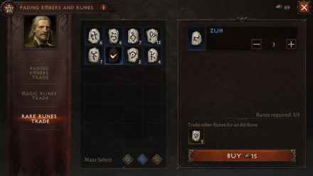 Used to Trade In Runes