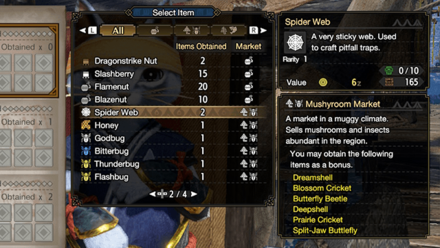 MH RIse Sunbreak - Master Rank Mushyroom Market