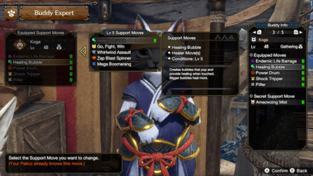 MH Rise Sunbreak - Change Palico Skills