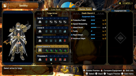 MH RIse Sunbreak - Death Stench X Armor