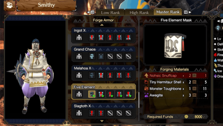 MH Rise Sunbreak - Five Element Armor