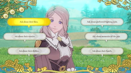 Fire Emblem Warriors Three Hopes - Ask a Question Instead of Choosing Talk