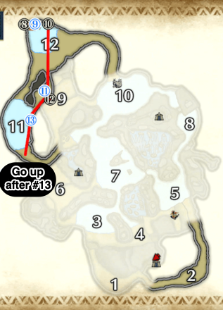 MH Rise - Frost Islands Ore Farming Route Lower Level
