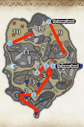 MH Rise - Sandy Plains Farming Route Upper Level