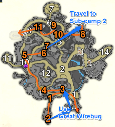 MH Rise Sunbreak - Citadel Bonepile Route 1