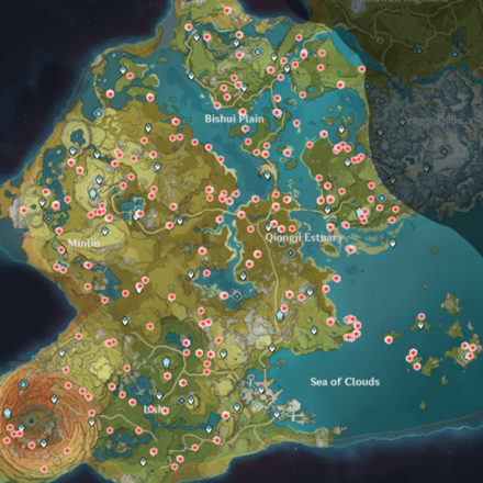 Genshin - Slime Locations - Liyue