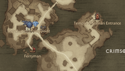 Temple of Namari Location