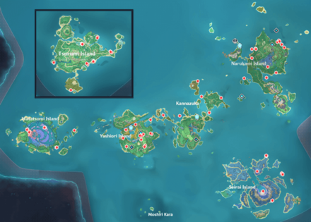 Genshin - Slime Locations - Inazuma