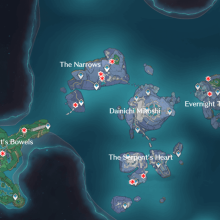 Genshin - Slime Locations - Enkanomiya