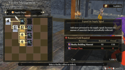 Improve Facilities Fiire Emblem Three Hopes