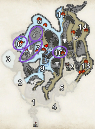 MH Rise Sunbreak - Bnahabra Farming Areas at Lava Caverns Lower Level