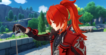 Genshin - Diluc New Skin - Hair