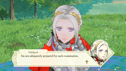Fire Emblem Warriors Three Hopes - Edelgard Observe Dialogue B Support