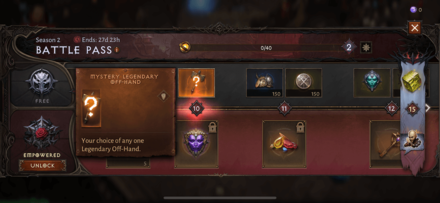 Battle Pass Season 2 Mystery Legendary