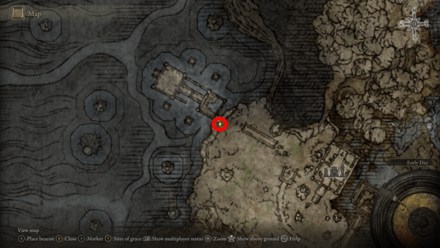 Elden Ring - Ancestral Woods Ledge Map Location
