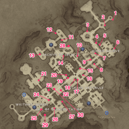 Library of Zoltun Kulle Lost Pages Map