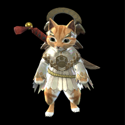 Felyne Angel Layered Armor Set (Palico)