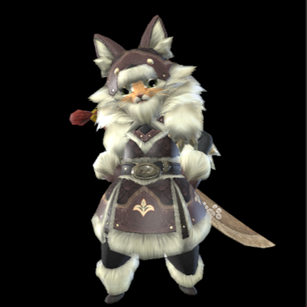 Felyne Snowshear Buddy Layered Armor