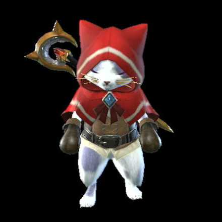 Felyne Red Layered Armor Set (Palico)