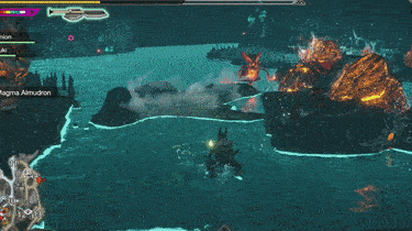 MH Rise Sunbreak (Magma Almudron) - Exploding Boulders