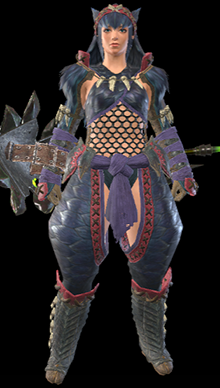 Nargacuga Helm X Layered Armor F