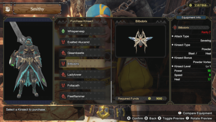 MR Rise Sunbreak - Reach MR3 to get new Kinsects