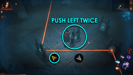 Mirror Puzzle Solution - Push Left Twice