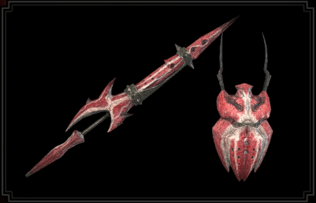 Red Lord Lance Layered Weapon