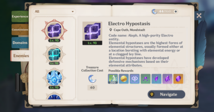 Genshin - Adventurer Handbook - Enemies