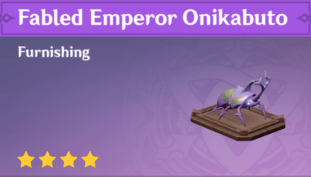 Genshin Impact - Fabled Emperor Onikabuto Furnishing