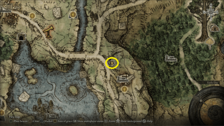 Gold Pickled Fowl Foot Limgrave Map Location.png