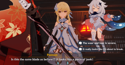 Genshin - Kazuha Story Quest - Ere the End, a Glance Back - Talk to Kazuha