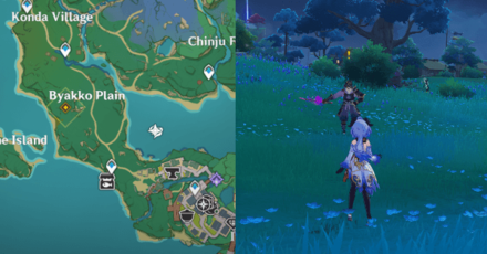 Genshin - Kazuha Story Quest - Upon the Plain, a Purple Shadow - Defeat the attacker