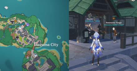 Genshin - Kazuha Story Quest - Through the Mist, a Name Unveiled - Ask Amenoma Tougou for information