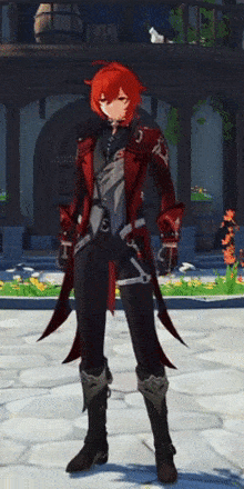 Genshin - Red Dead of Night - Diluc Skin Idle Animation 1