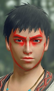 MH Rise Sunbreak - Fierce Eyes Face Paint