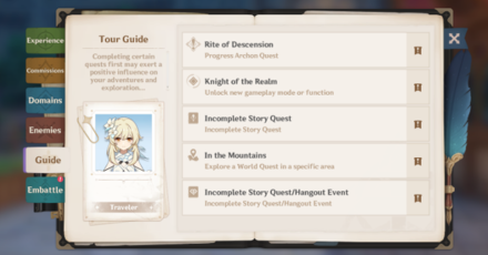 Genshin - Adventurer Handbook - Guide