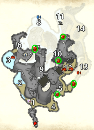 MH RIse Sunbreak - Scorched Coal Upper Ground Locations