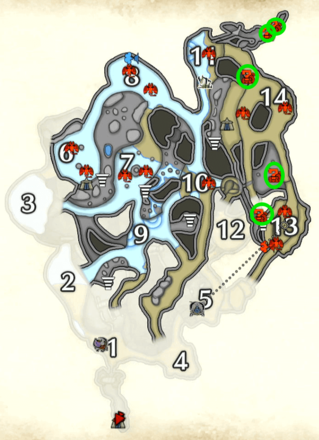 MH RIse Sunbreak - Scorched Coal Underground Locations