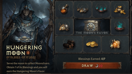 Hungering Moon - Blessing Rewards