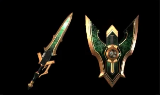 MH Rise Sunbreak - Antique Machina CB Charge Blade Layered Weapon Image