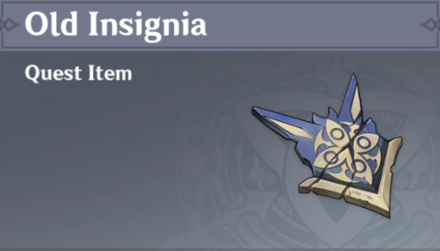 Genshin Impact - Old Insignia Quest Item Guide