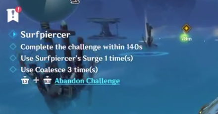 Genshin - Surfpiercer - Objectives