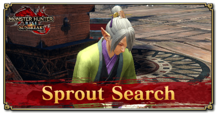 Monster Hunter Rise (MH Rise): Sunbreak - Sprout Search Request Banner