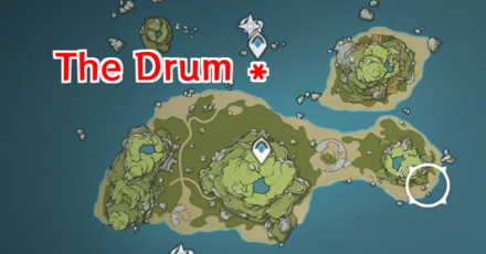 Genshin - Drum Location in Broken Isle