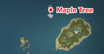 Genshin - Maple Tree Location in Pudding Isle
