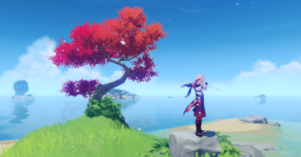 Genshin - Kazuha Maple Tree in Pudding Isle