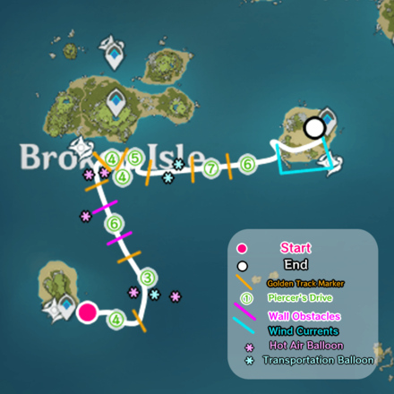 Genshin - Surfpiercer 3 Route Map